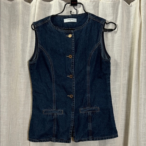 Commense Jackets & Blazers - Commense Blue Denim Vest